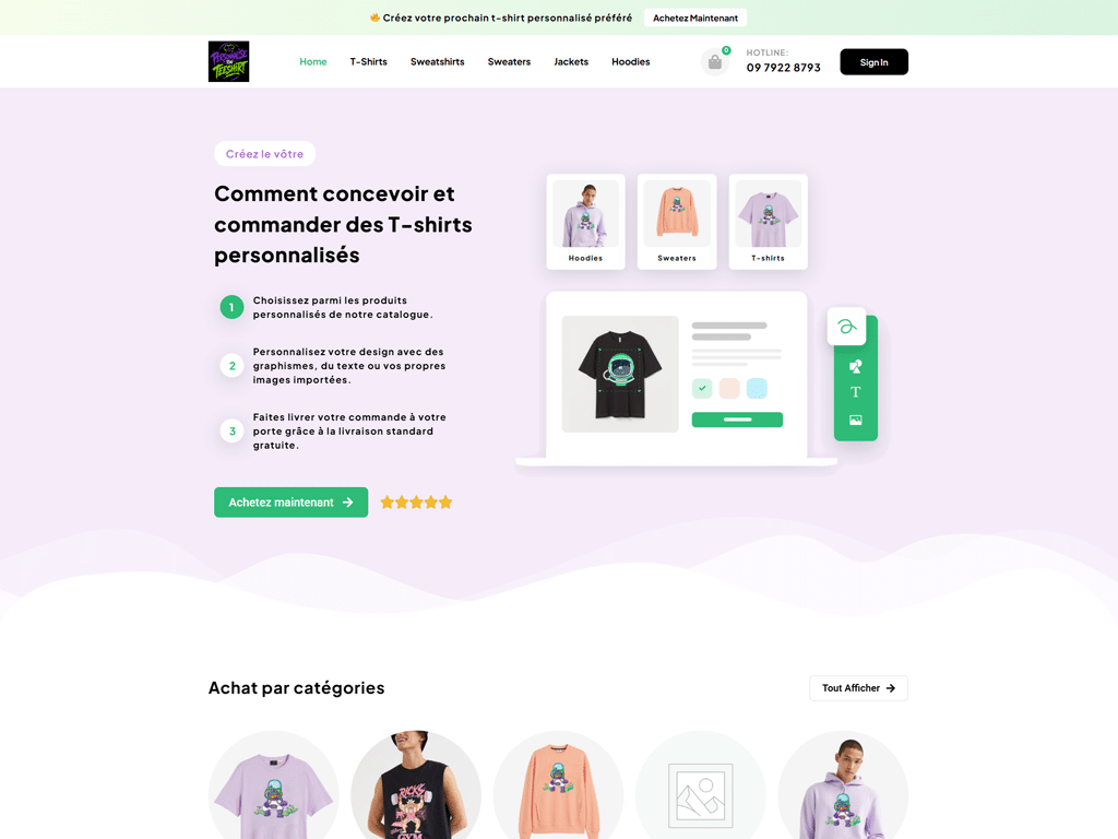 Personnalise Ton Teeshirt - Créez votre prochain t-shirt